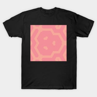 Heart Shape Kaleidoscope Pink T-Shirt